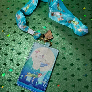 Loungefly Disney You Can Fly lanyard and card holder NWT